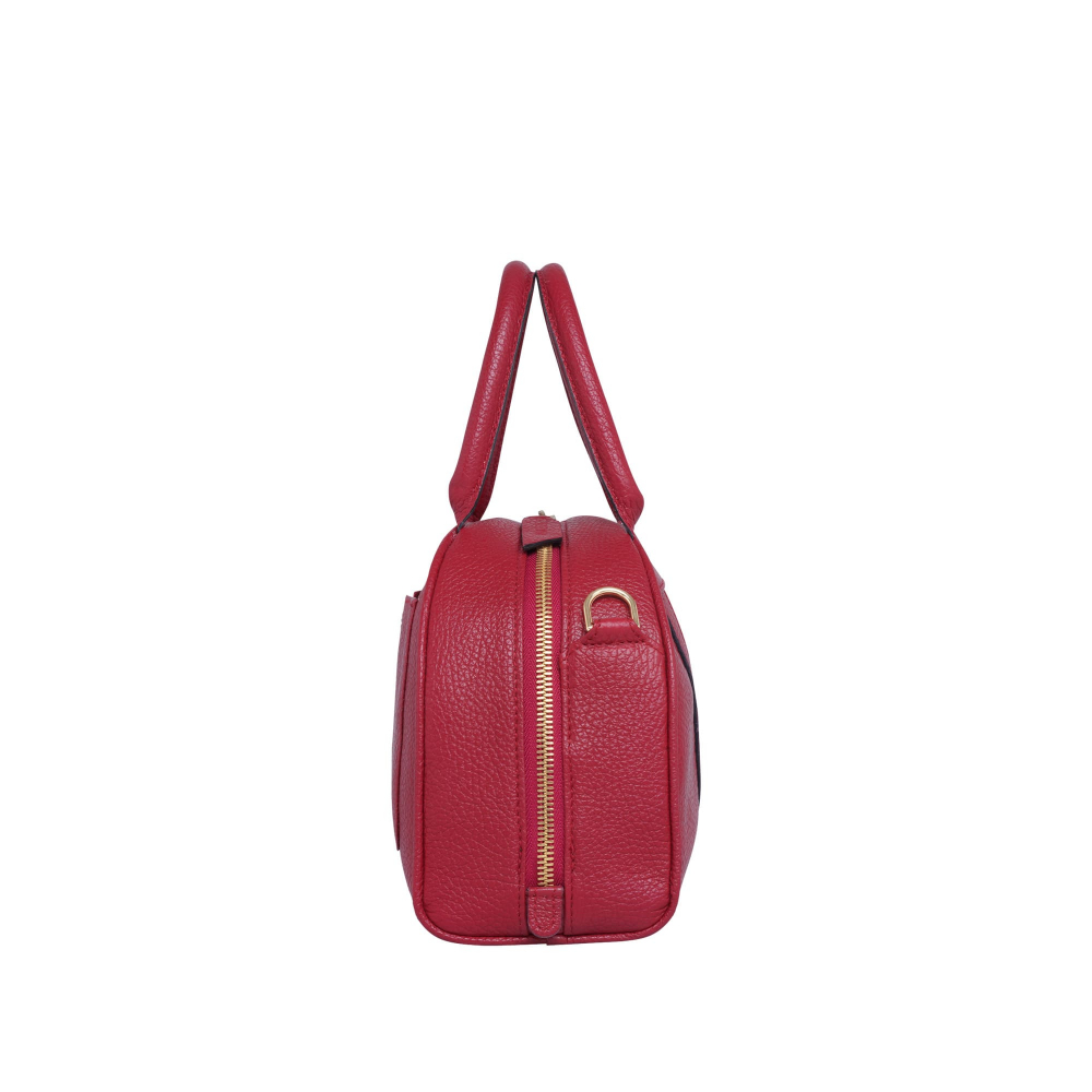 Kleine Crossbody Tasche aus Nappaleder weinrot